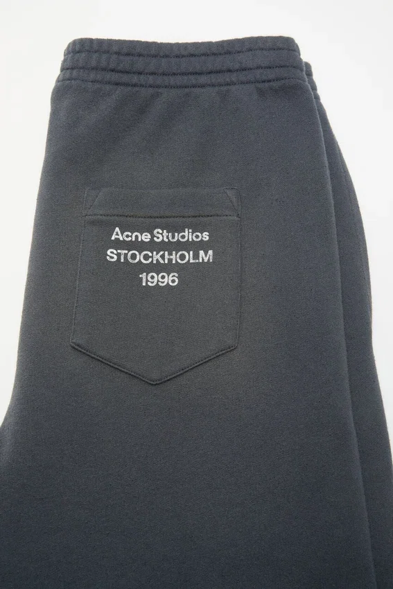 Fleece trousers with stamp logo