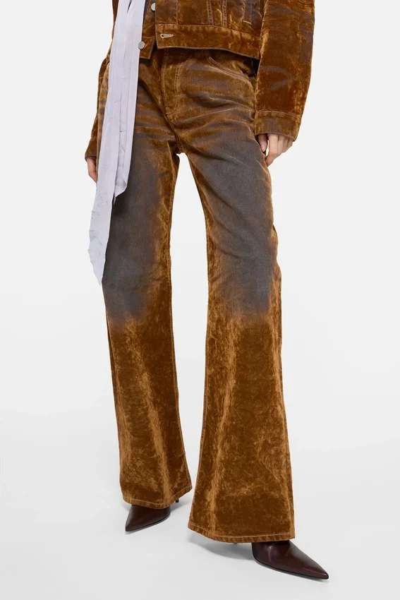 Flocked denim jeans - 2021
