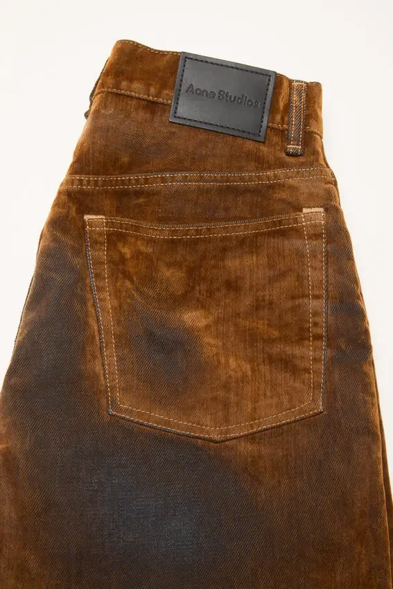 Flocked denim jeans - 2021