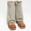 Folded denim boot