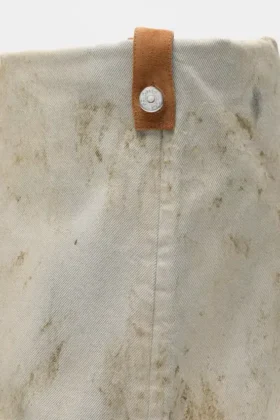 Folded denim boot