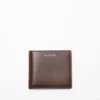 Folded leather wallet