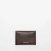Folded leather wallet