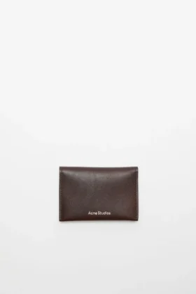 Folded leather wallet