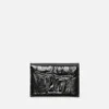Folded leather wallet