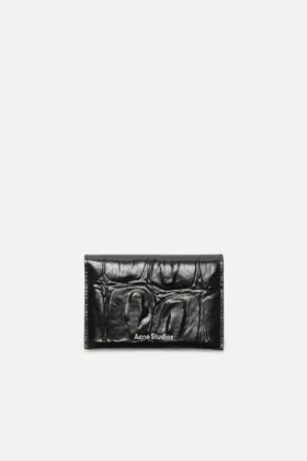 Folded leather wallet