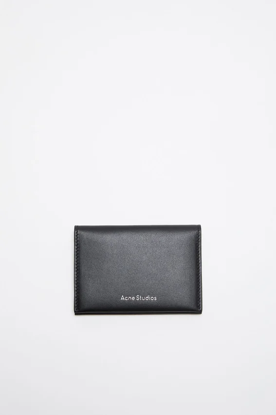Folded leather wallet