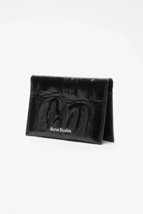 Folded leather wallet