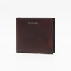 Folded leather wallet