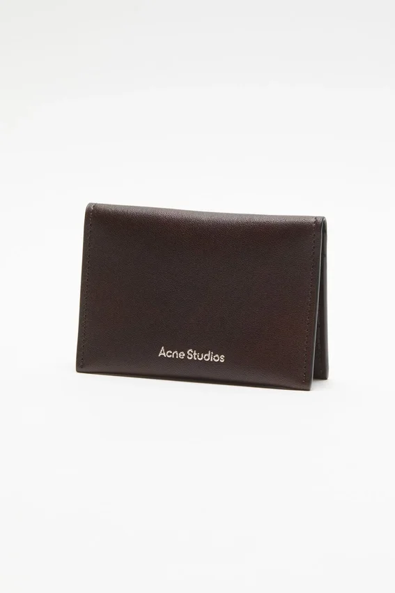 Folded leather wallet