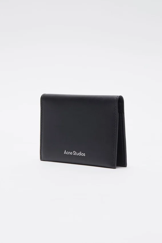 Folded leather wallet