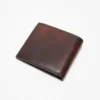 Folded leather wallet