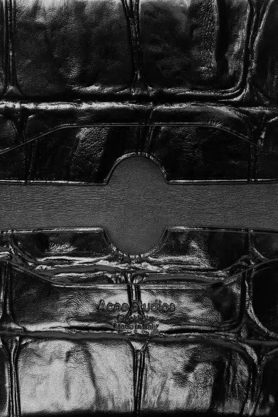 Folded leather wallet