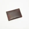 Folded leather wallet