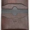 Folded leather wallet