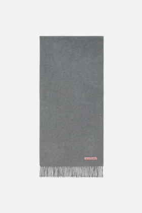 Fringe wool scarf – Narrow