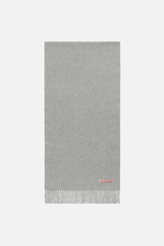 Fringe wool scarf - Narrow