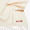 Fringe wool scarf – Narrow