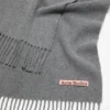 Fringe wool scarf – Narrow