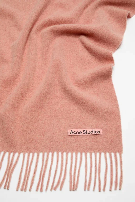 Fringe wool scarf – Narrow