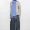 Fringe wool scarf - Narrow