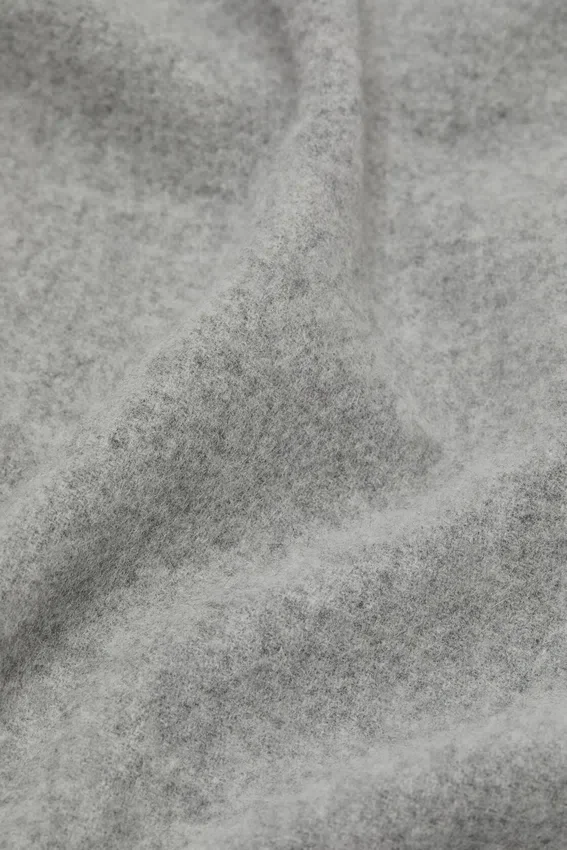 Fringe wool scarf - Narrow