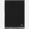 Fringe wool scarf - oversized