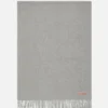 Fringe wool scarf - oversized