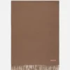 Fringe wool scarf - oversized