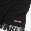 Fringe wool scarf - oversized