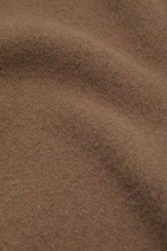 Fringe wool scarf - oversized