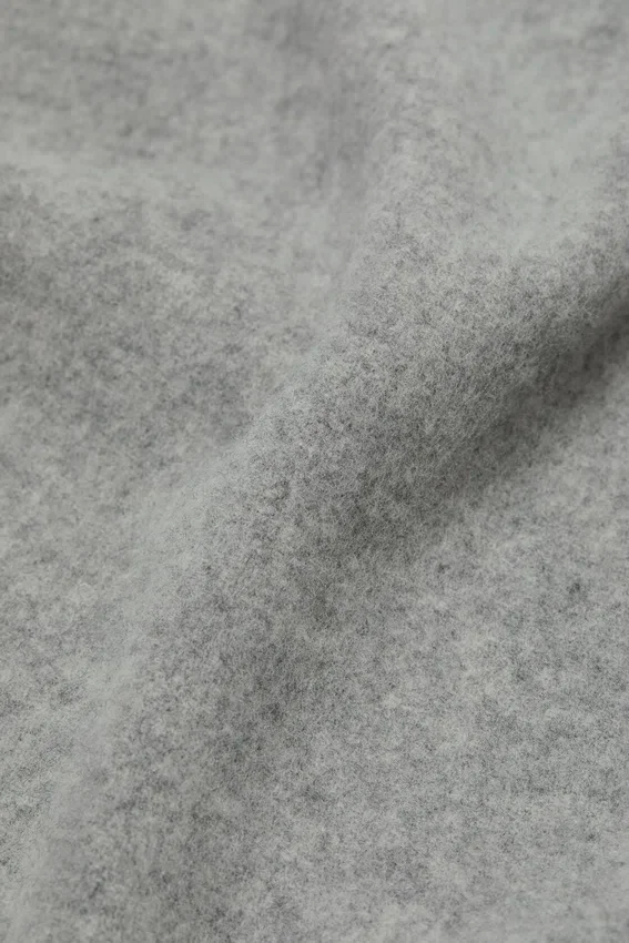 Fringe wool scarf - oversized