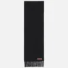 Fringe wool scarf - skinny