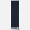 Fringe wool scarf - skinny