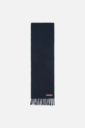 Fringe wool scarf - skinny