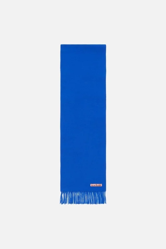Fringe wool scarf - skinny