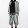 Fringe wool scarf - skinny