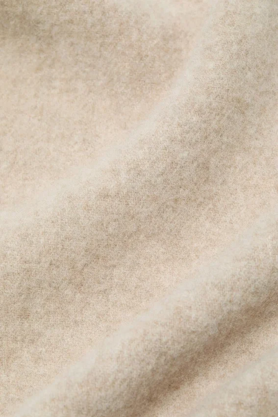 Fringe wool scarf - skinny