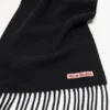 Fringe wool scarf - skinny