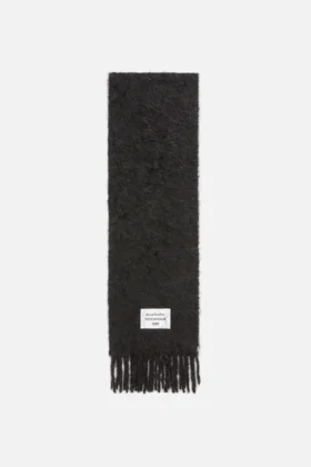 Fuzzy wool scarf