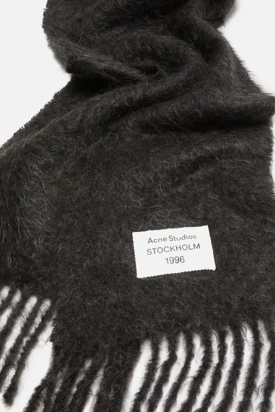 Fuzzy wool scarf