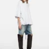 Gathered logo t-shirt