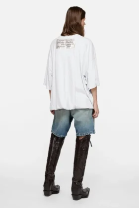 Gathered logo t-shirt