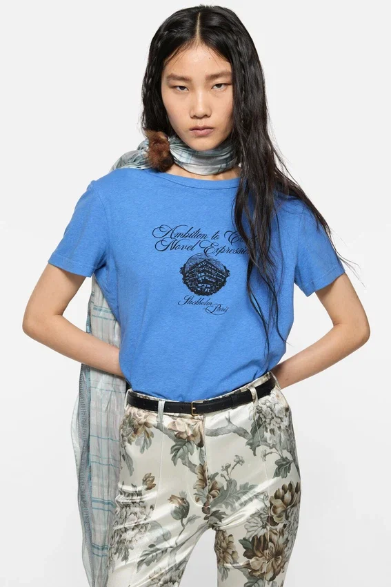 Graphic jersey t-shirt