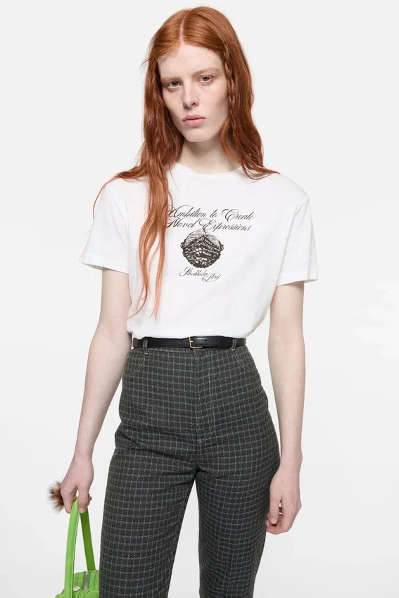 Graphic jersey t-shirt