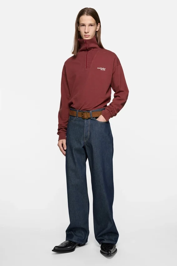 Half-zip logo sweatshirt