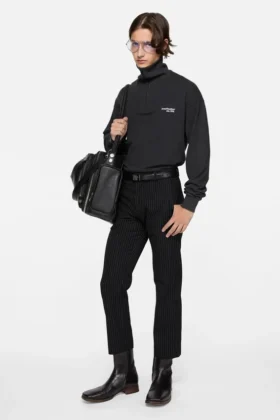 Half-zip logo sweatshirt