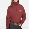 Half-zip logo sweatshirt