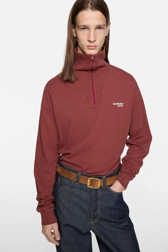Half-zip logo sweatshirt