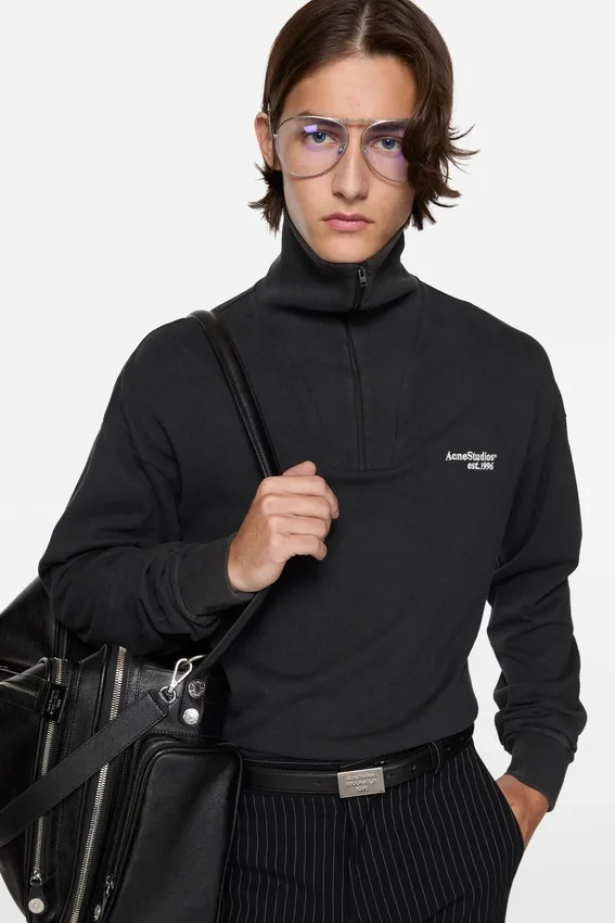 Half-zip logo sweatshirt